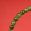 Snake zodiac Year jade double-ring bracelet