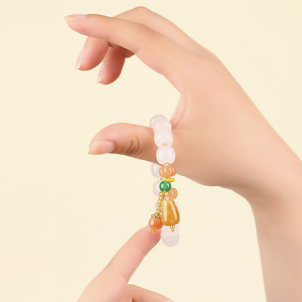 Lotus jade bracelet