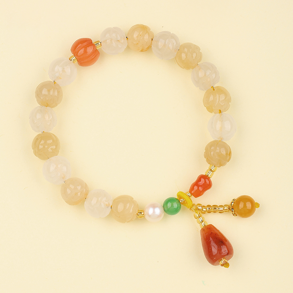 Lotus jade bracelet